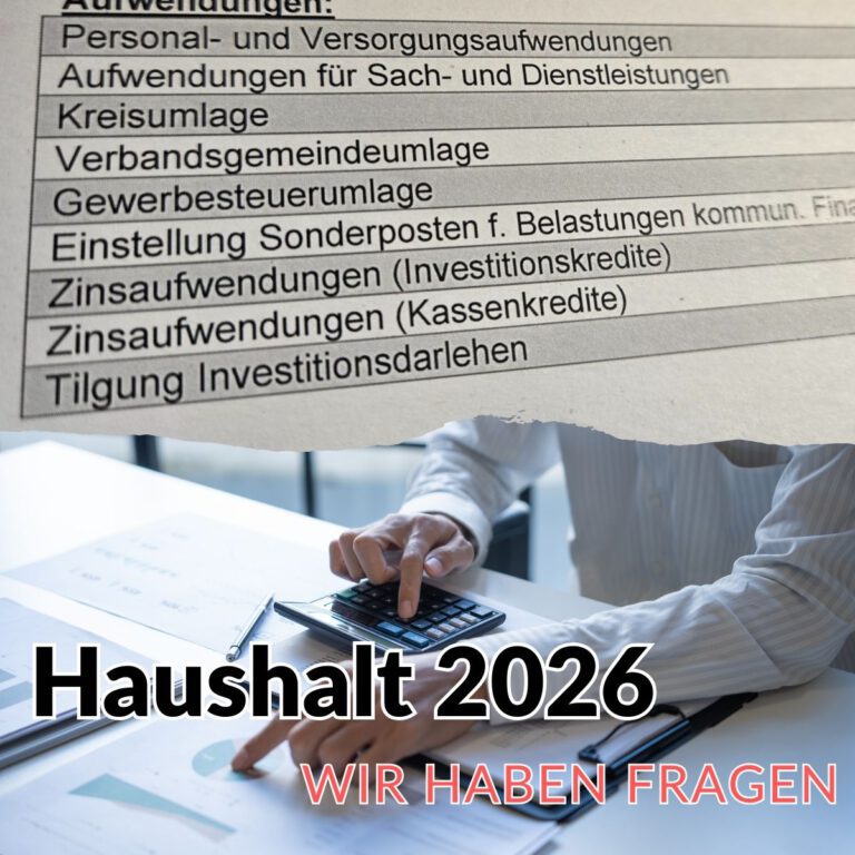 Haushalt 2026 der Gemeinde Weitersburg