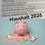 Haushalt 2026 Einsparungen